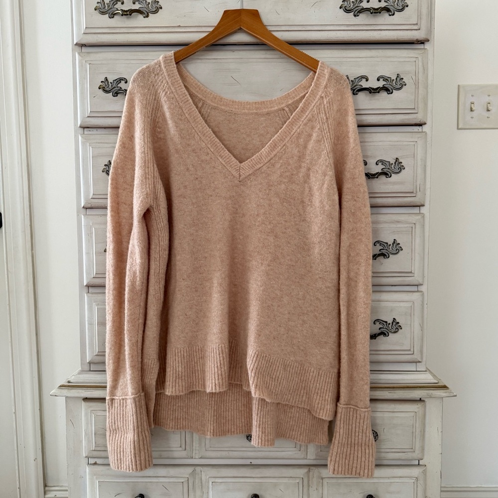 J. Crew Beige Alpaca Merino Wool Sweater